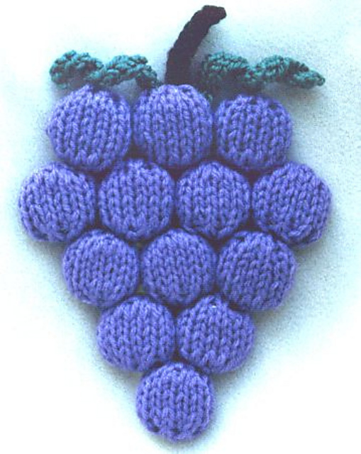 Ravelry Bottle Cap Grape Trivet pattern by Frugal Knitting Haus