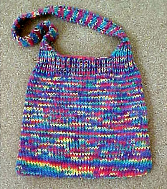 Knit Shoulder Tote Bag