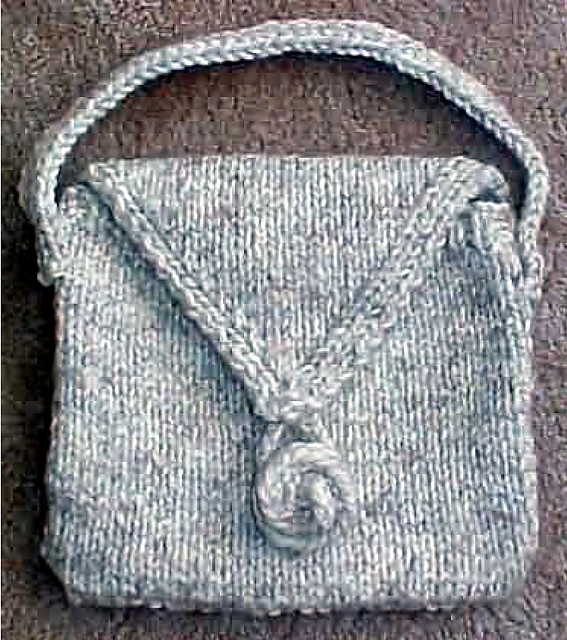 Purse with Rosette Button