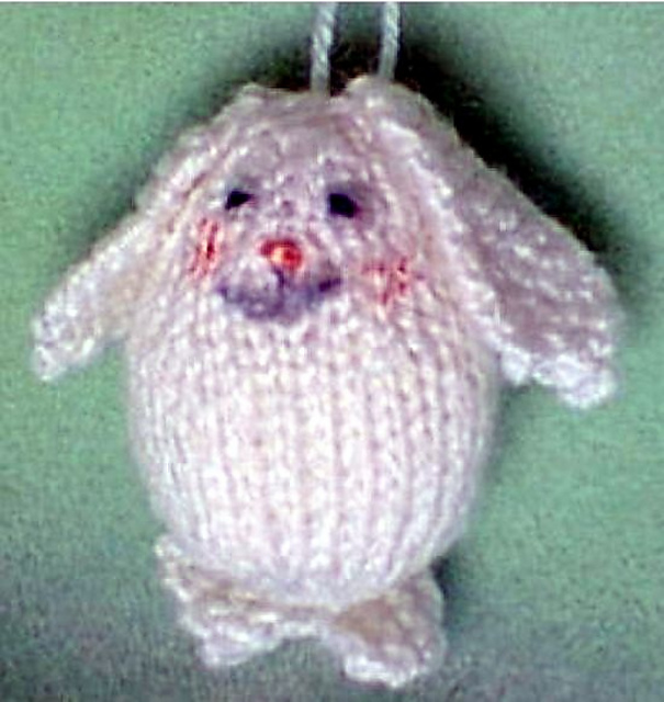 Egghead Bunny Ornament