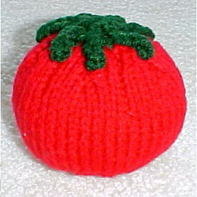 Tomato Knit Pin Cushion