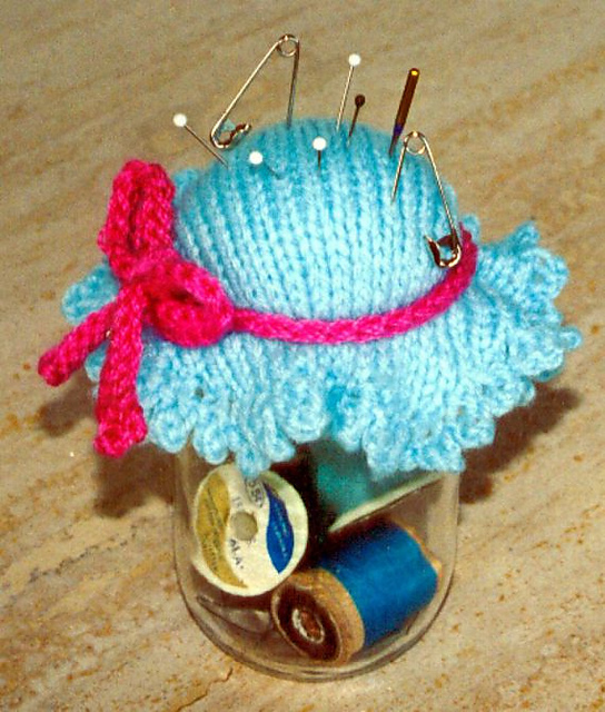 Pin Cushion Storage Jar Cover