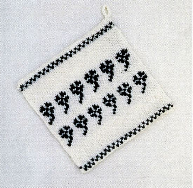 Swaying Shamrocks Potholder