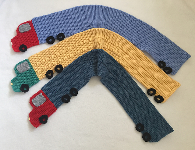 Child's Truck Scarf
