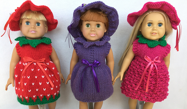 Berry Cute Doll Dresses