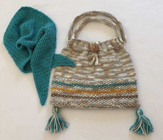 Satchel and Matching Scarf