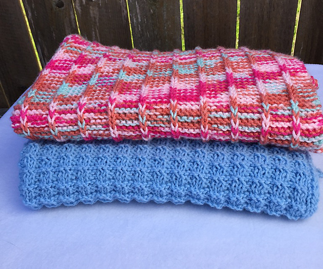 Two Styles Baby Afghans