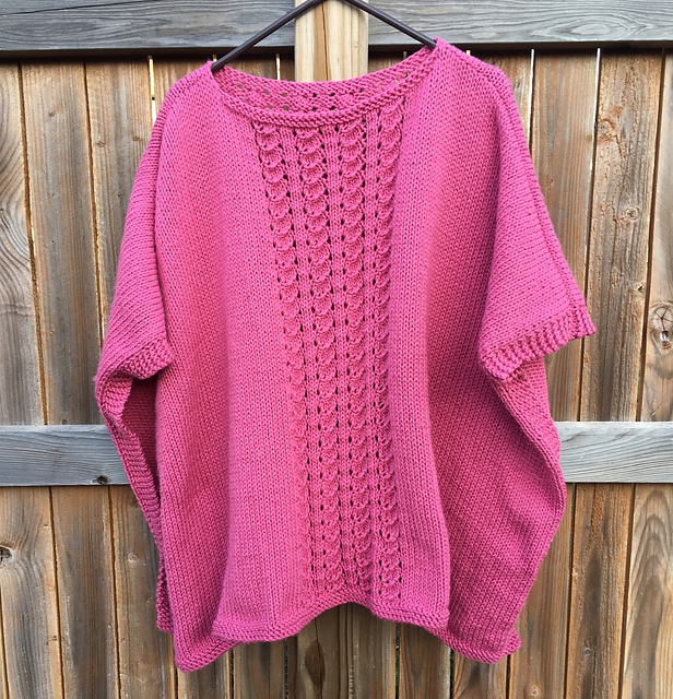 Lace Panel Poncho