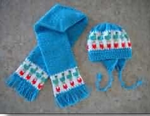 Toddlers Hat & Scarf Set