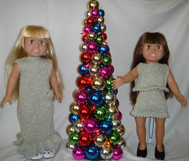 Sparkling Evening Gown Ensemble for 18-Inch Dolls
