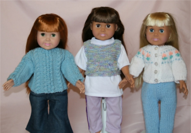 Weekend Casual Sweaters! for 18-Inch Dolls
