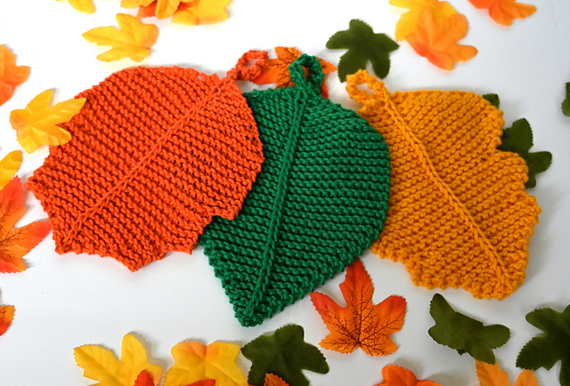 Falling Leaves Potholders