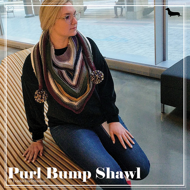 Purl Bump Shawl