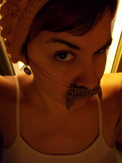 Knitted Moustache - The Daley Thompson