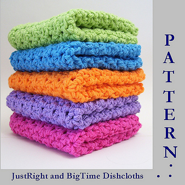 JustRight and BigTime Dishcloths