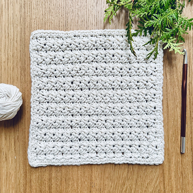 Snow Drift Washcloth