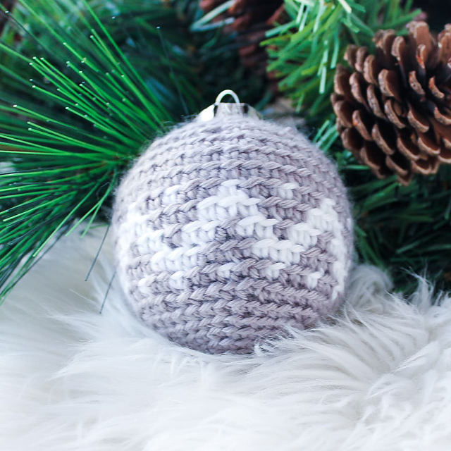 Chevron Christmas Bauble