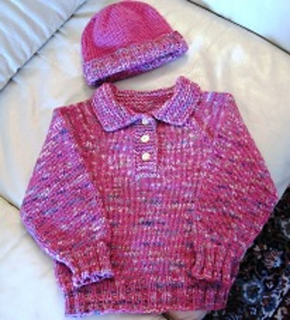 Child’s Placket Pullover with Collar