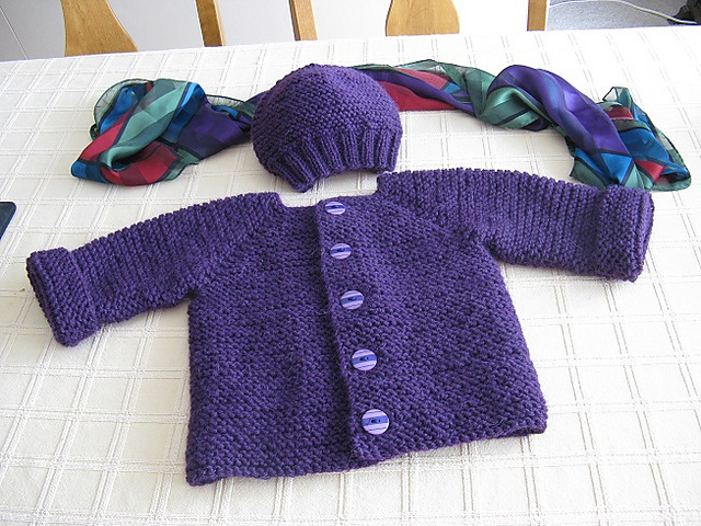 Simple NO-PURL Baby Jacket