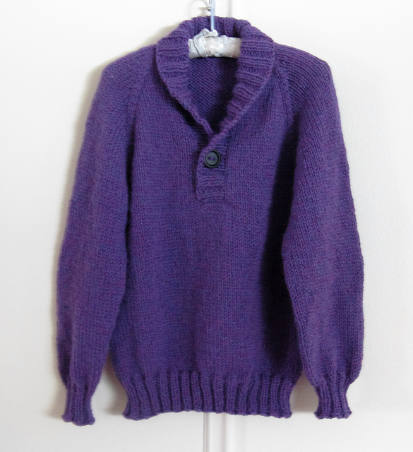 Shawl Collar Child/Teen Pullover
