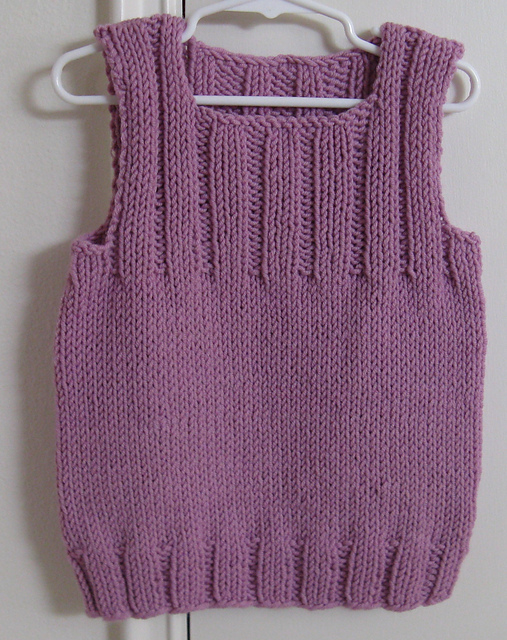 Child's Bulky Half-Ribbed Vest