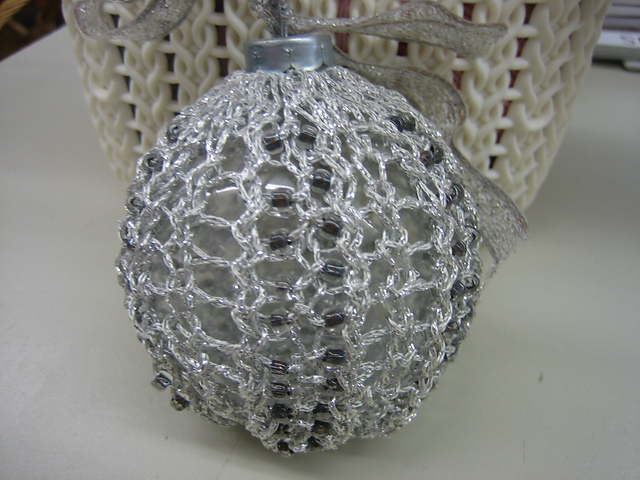 Beaded Lace Ornament - Style J