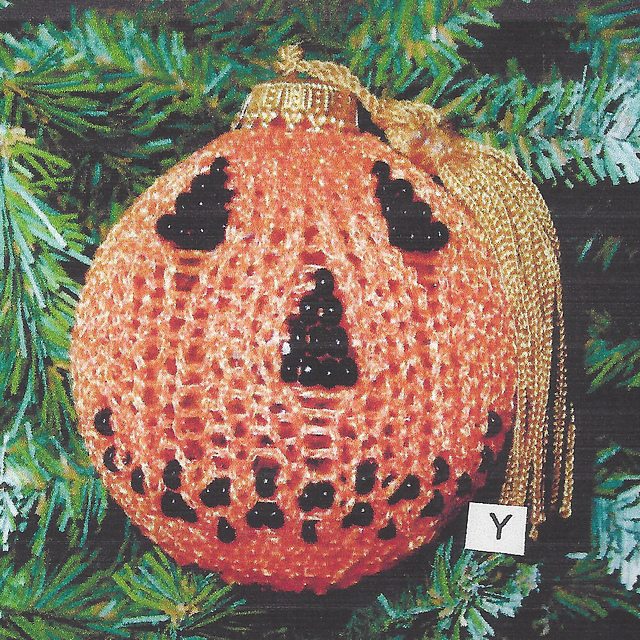 Beaded Jack-O-Lantern - Style Y