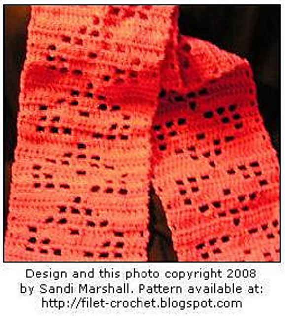 Mesh Point Repeats Wide Scarf