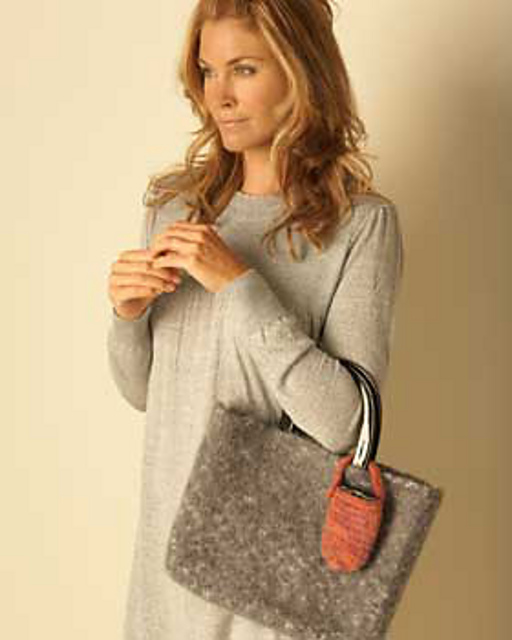 Felted Tote Bag with Phone Case (Tote)