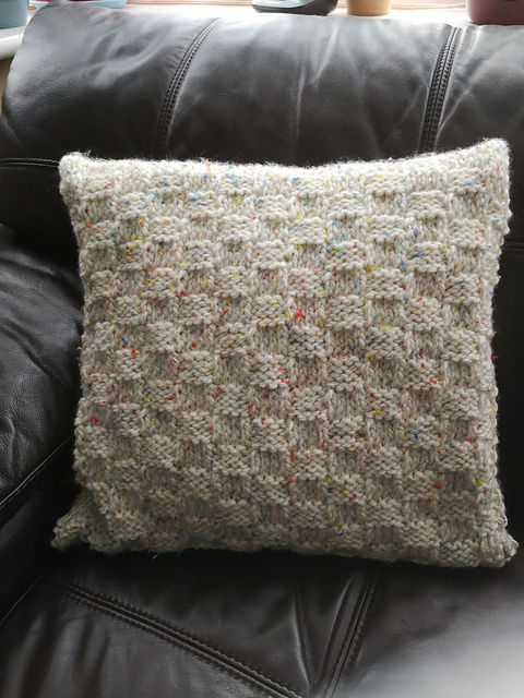 Basketweave cushion case