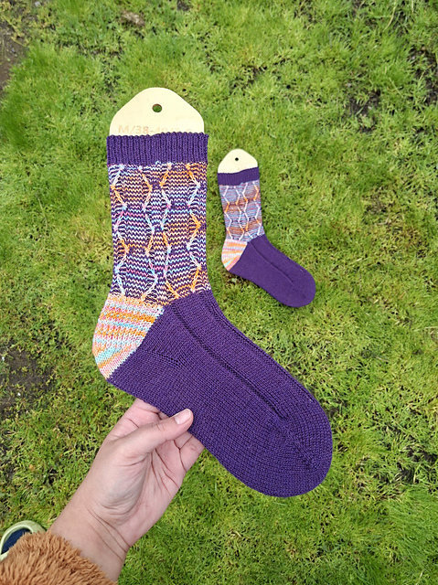 Ultraviolet Socks