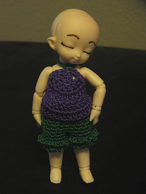 Pukipuki pinafore and shorts