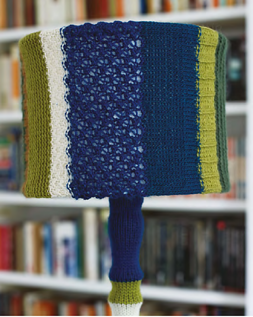 Stripe Drum Lampshade and Lampstand
