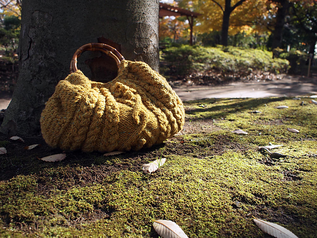 Aran Granny Bag （アラン模様のグラニーバッグ）