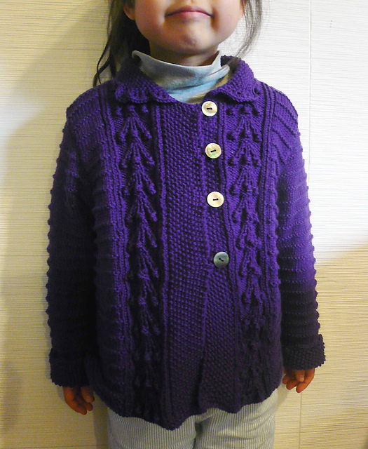 #27 Cluster Cardigan（玉編みのカーディガン）