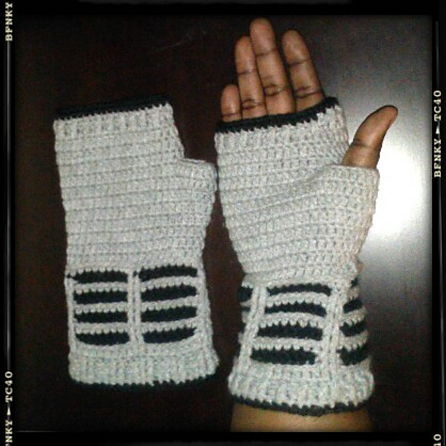 Doctor Who Dalek Inspired Fingerless Gloves