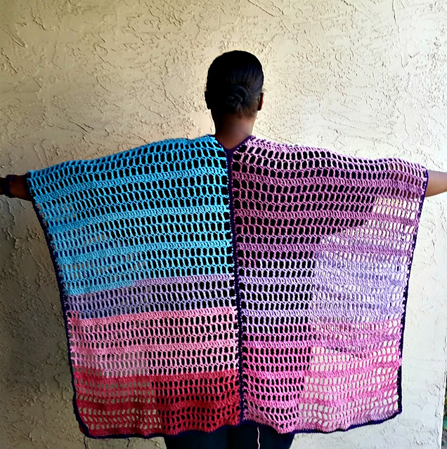 Bohemian Kimono Poncho