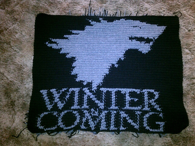 House Stark Crochet Sigil/Banner