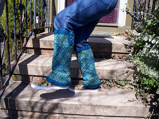 Fair Isle Legwarmers