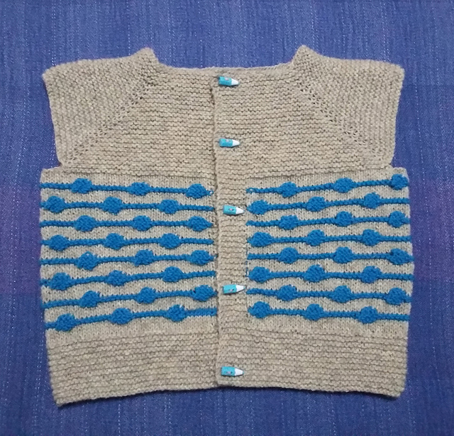 Baby Vest in Blue Bonbon