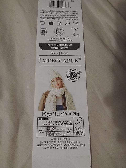 Cable Knit Scarf and Hat