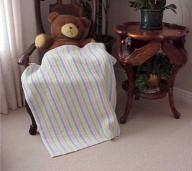 Dotted Stripes Travel Blanket