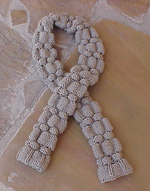 Knit Bubble Wrap Scarf