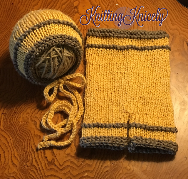 Knit Mustard Stripe Shorties