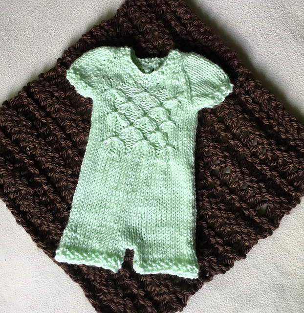 Michelle Smocked Knit Romper