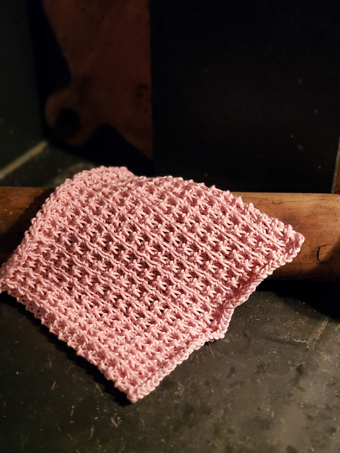 Waffle Waves Dishcloth