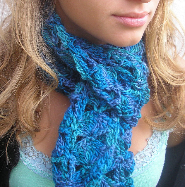 Fyberspates Crochet Shell Scarf