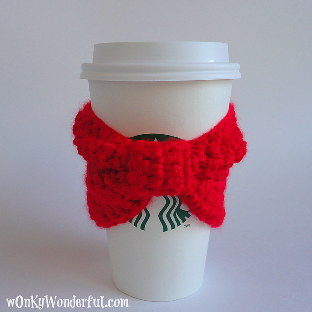Red Bow Cup Cozy