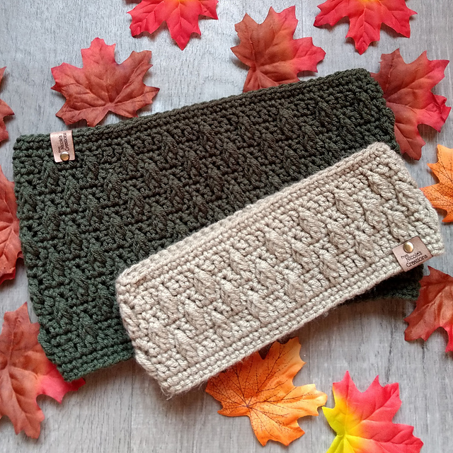 Drifting Leaves Headband & Cowl