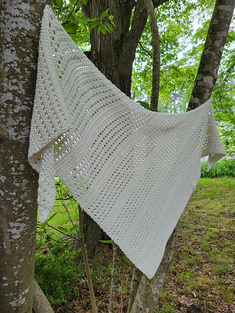 Rustic Summer Asymmetrical Shawl